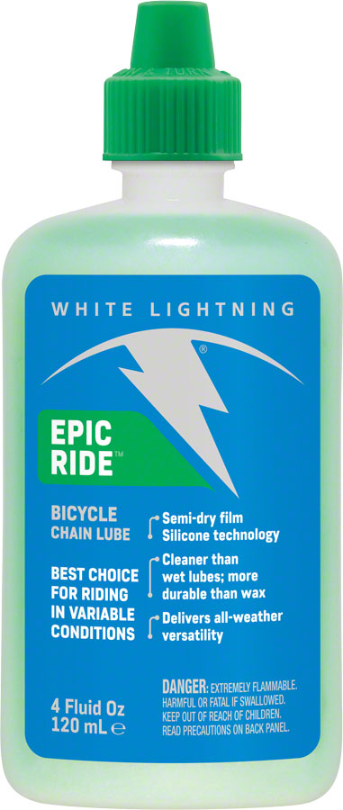 Load image into Gallery viewer, White Lightning Epic Ride Bike Chain Lube - 4 fl oz Drip
