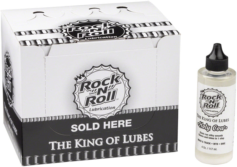 Load image into Gallery viewer, Rock-N-Roll Holy Cow Bike Chain Lube - 4oz Drip POP Box of 12

