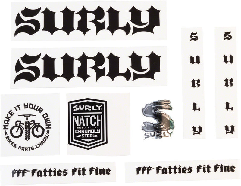 Load image into Gallery viewer, Surly Born to Lose Decal Set - Black
