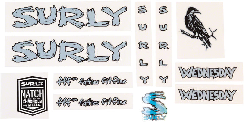 Load image into Gallery viewer, Surly Wednesday Decal Set - Light Blue

