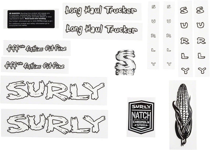 Load image into Gallery viewer, Surly Long Haul Trucker Frame Decal Set - White
