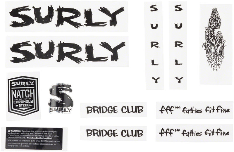 Load image into Gallery viewer, Surly Bridge Club Frame Decal Set - Black
