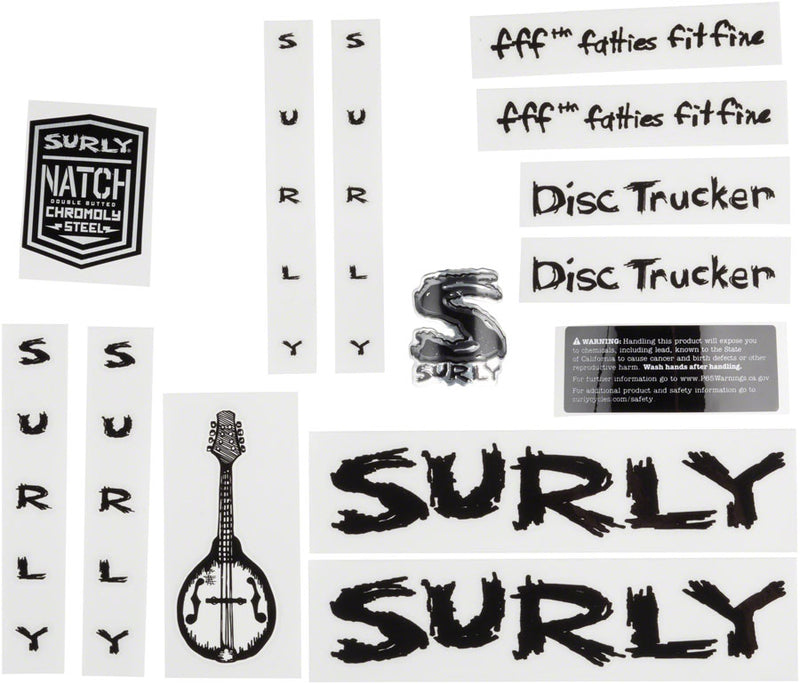 Load image into Gallery viewer, Surly Disc Trucker Decal Set - Black
