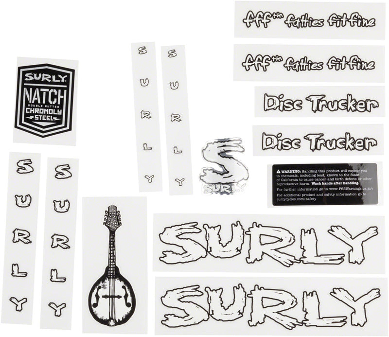 Load image into Gallery viewer, Surly Disc Trucker Decal Set - White
