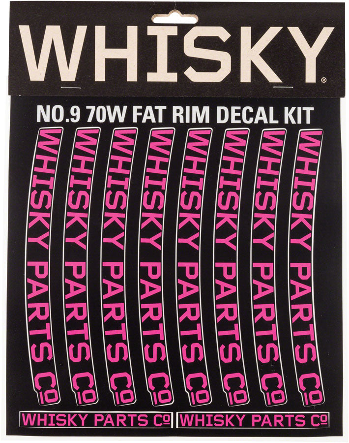 Load image into Gallery viewer, WHISKY 70w Rim Decal Kit for 2 Rims Magenta
