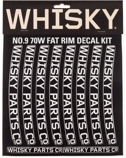 WHISKY 70w Rim Decal Kit for 2 Rims Light Gray