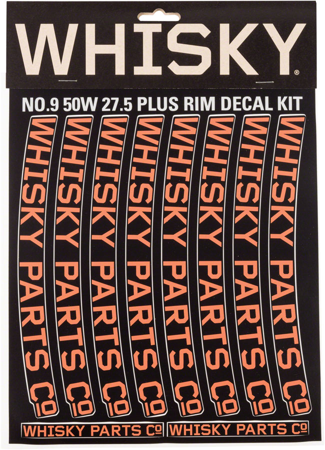 Load image into Gallery viewer, WHISKY 50w Rim Decal Kit for 2 Rims Orange
