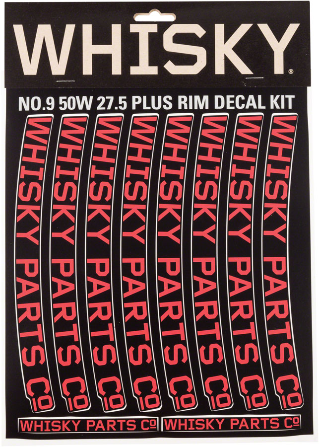 Load image into Gallery viewer, WHISKY 50w Rim Decal Kit for 2 Rims Red
