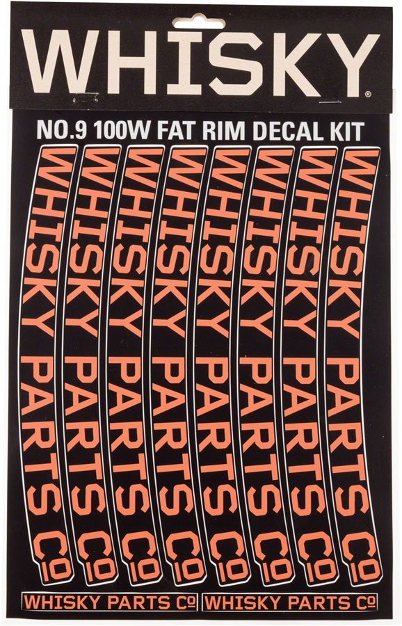 Load image into Gallery viewer, WHISKY 100w Rim Decal Kit for 2 Rims Orange
