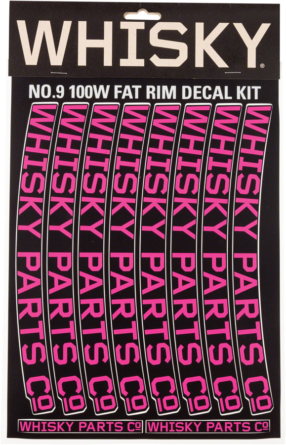 Load image into Gallery viewer, WHISKY 100w Rim Decal Kit for 2 Rims Magenta
