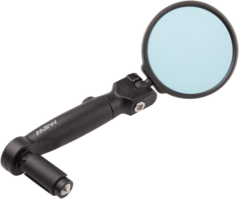 Load image into Gallery viewer, MSW Handlebar Mirror - Flat and Drop Bar Anti-Glare Blue Lens
