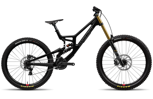 Santa Cruz V10 DH Black full bike side profile