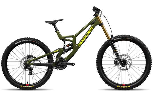 Santa Cruz V10 Full Bike Profile Green