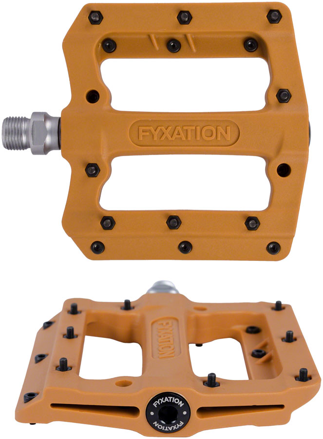 Load image into Gallery viewer, Fyxation Mesa MP Pedals - Platform Composite/Plastic 9/16" Desert Moab Orange
