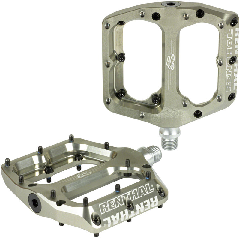 Load image into Gallery viewer, Renthal Revo-F Pedals - Platform 9/16" Gold 100 x 104mm
