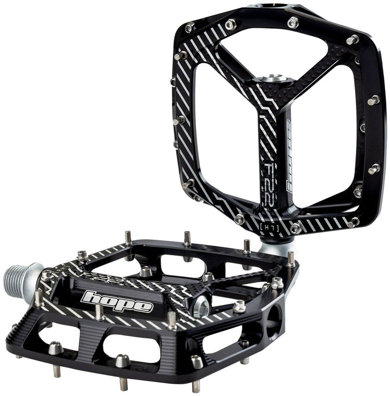 Load image into Gallery viewer, Hope F22 Pedals - Platform Aluminum 9/16" Black

