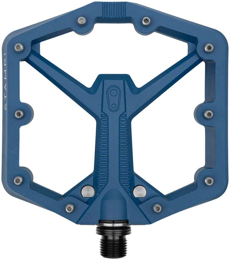 Load image into Gallery viewer, Crankbrothers Stamp 1 Gen 2 Pedals - Platform Composite 9/16" Navy Large
