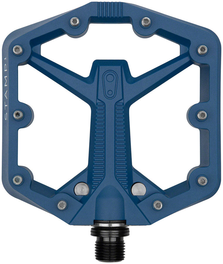 Load image into Gallery viewer, Crankbrothers Stamp 1 Gen 2 Pedals - Platform Composite 9/16" Navy Small
