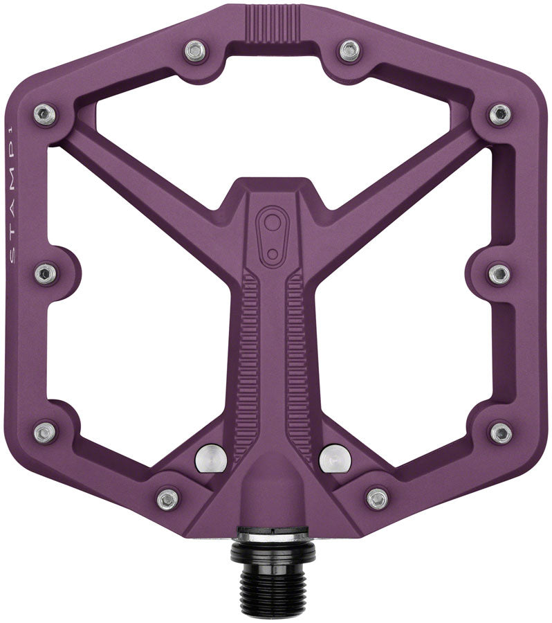 Load image into Gallery viewer, Crankbrothers Stamp 1 Gen 2 Pedals - Platform Composite 9/16" Purple Large
