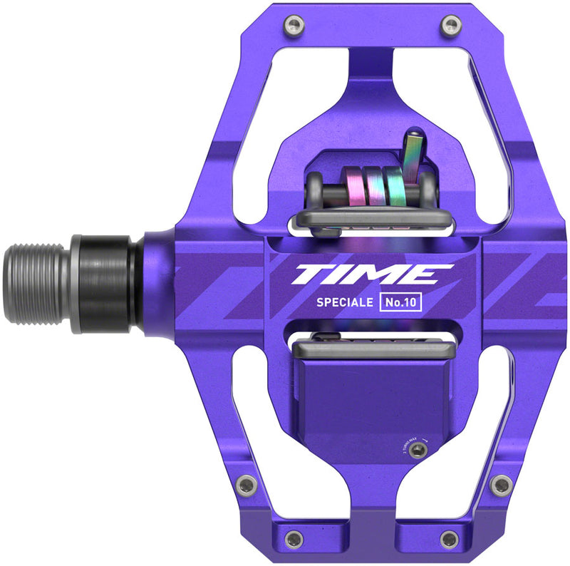 Load image into Gallery viewer, Time Speciale 10 Pedals - Dual Sided Clipless Platform Aluminum 9/16" Purple Large B1
