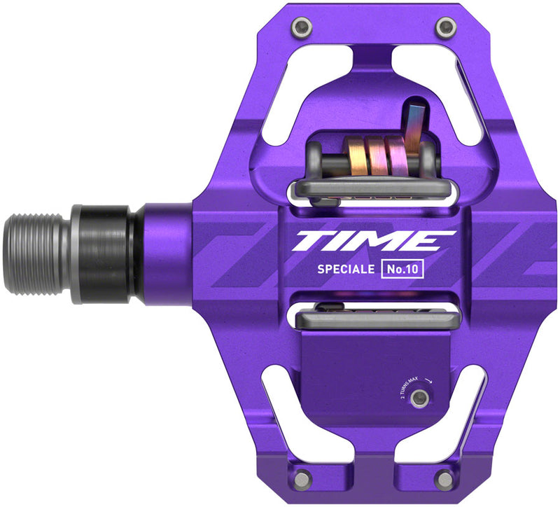 Load image into Gallery viewer, Time Speciale 10 Pedals - Dual Sided Clipless Platform Aluminum 9/16" Purple Small B1

