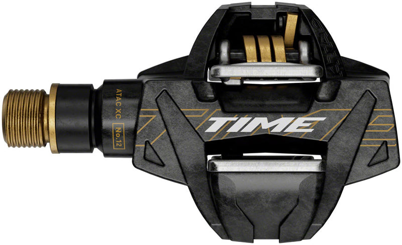 Load image into Gallery viewer, Time ATAC XC 12 Pedals - Dual Sided Clipless Carbon 9/16" Carbon/Gold B1
