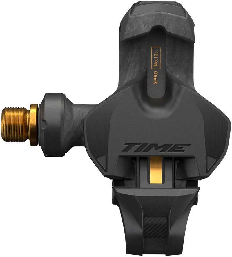Load image into Gallery viewer, Time XPRO 12SL Pedals - Single Sided Clipless Carbon 9/16" Carbon/Gold QF 51 B1
