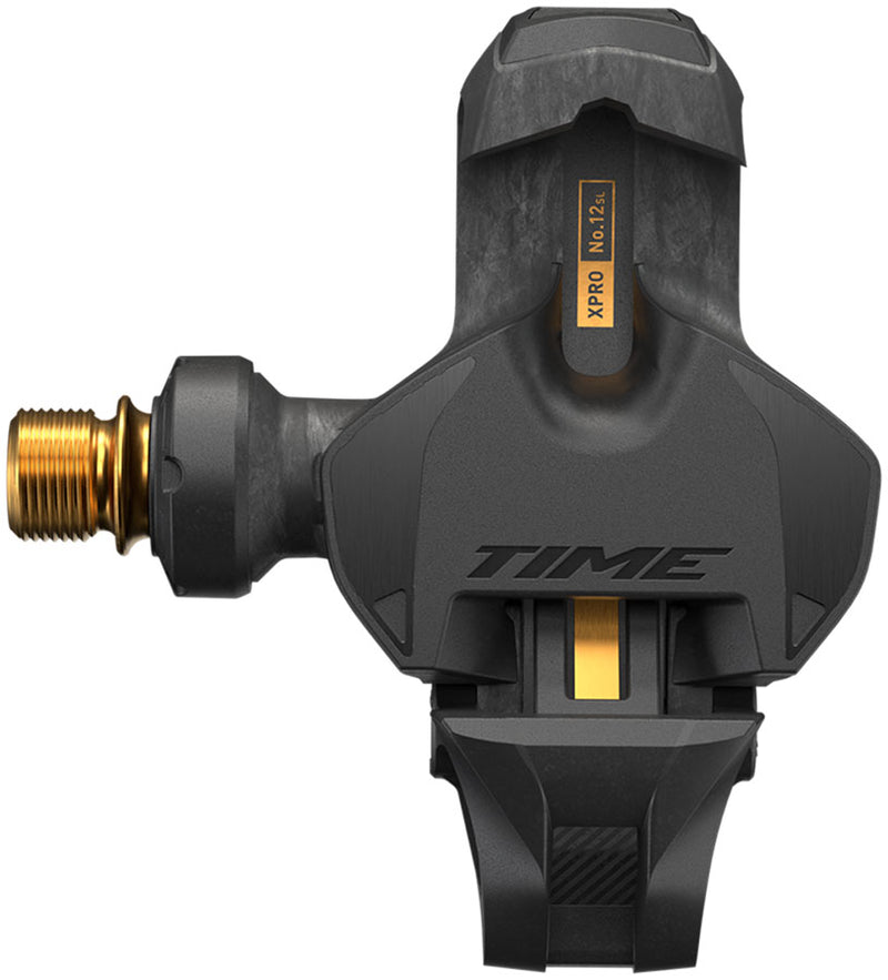 Load image into Gallery viewer, Time XPRO 12SL Pedals - Single Sided Clipless Carbon 9/16" Carbon/Gold QF 53 C1
