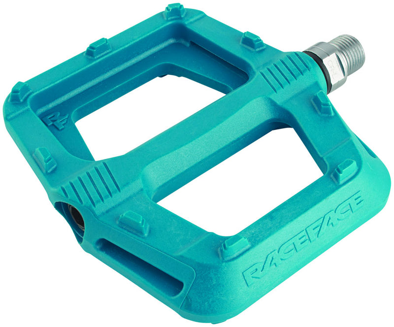 Load image into Gallery viewer, RaceFace Ride Pedals - Platform Composite 9/16" Turquoise
