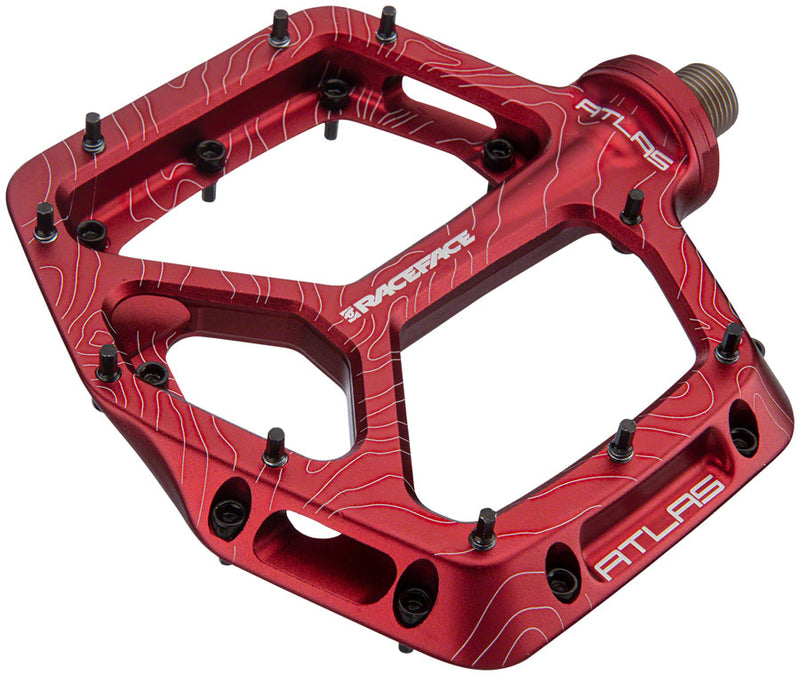 Load image into Gallery viewer, RaceFace Atlas Pedals - Platform Aluminum 9/16" Red
