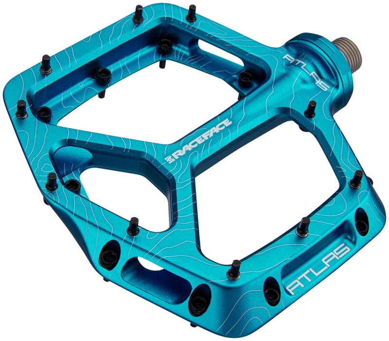 Load image into Gallery viewer, RaceFace Atlas Pedals - Platform Aluminum 9/16" Turquoise
