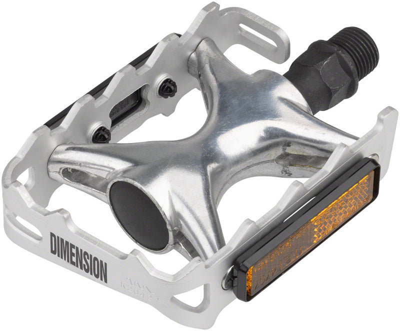 Load image into Gallery viewer, Dimension Mountain Compe Pedals - Platform Aluminum 9/16" Silver
