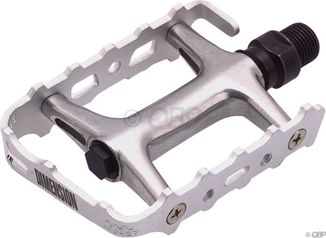 Load image into Gallery viewer, Dimension Mountain Pro Pedals - Platform Aluminum 9/16" Silver
