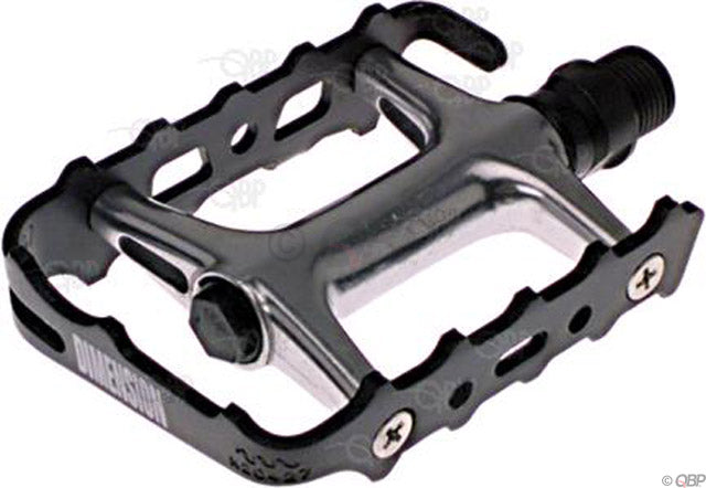 Load image into Gallery viewer, Dimension Mountain Pro Pedals - Platform Aluminum 9/16" Black
