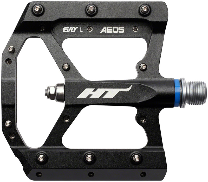Load image into Gallery viewer, HT Components AE05(EVO+) Pedals - Platform Aluminum 9/16" Black
