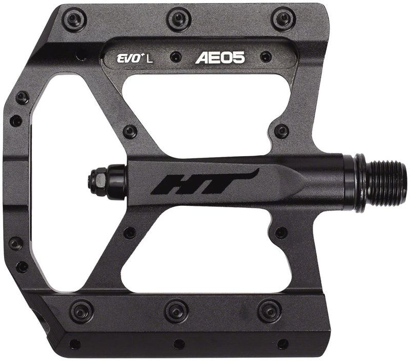 Load image into Gallery viewer, HT Components AE05(EVO+) Pedals - Platform Aluminum 9/16" Stealth Black
