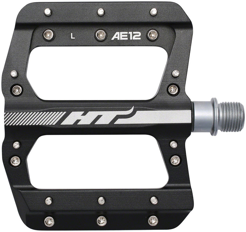 Load image into Gallery viewer, HT Components AE12 Pedals - Platform Aluminum 9/16" Black
