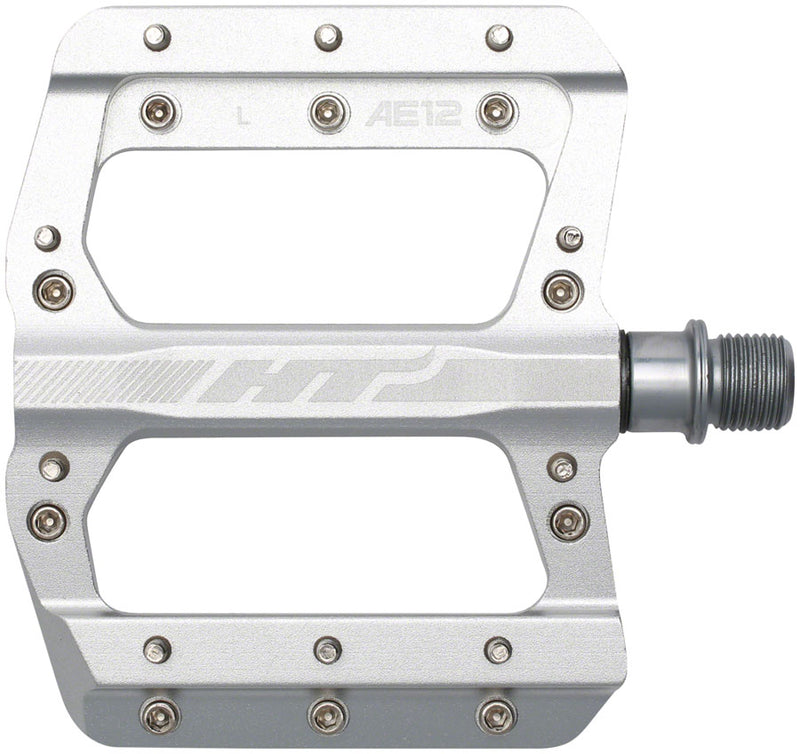 Load image into Gallery viewer, HT Components AE12 Pedals - Platform Aluminum 9/16" Silver
