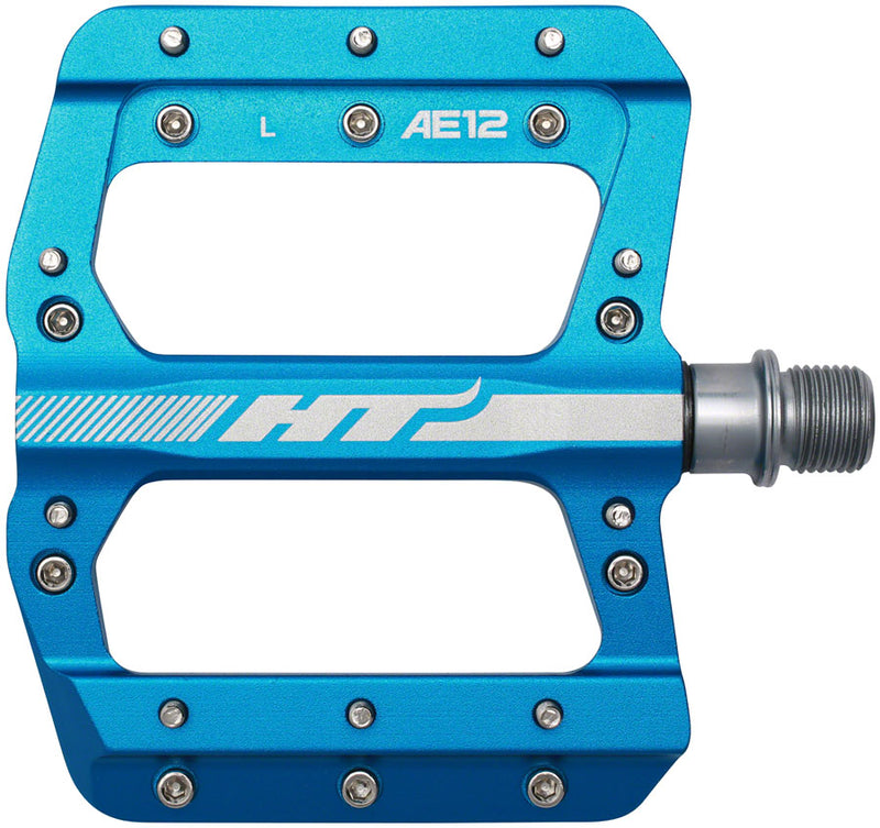 Load image into Gallery viewer, HT Components AE12 Pedals - Platform Aluminum 9/16" Marine Blue
