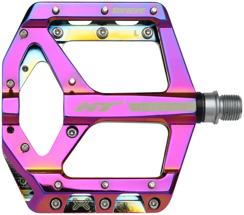 Load image into Gallery viewer, HT Components ANS10 Pedals - Platform Aluminum 9/16" Oil Slick

