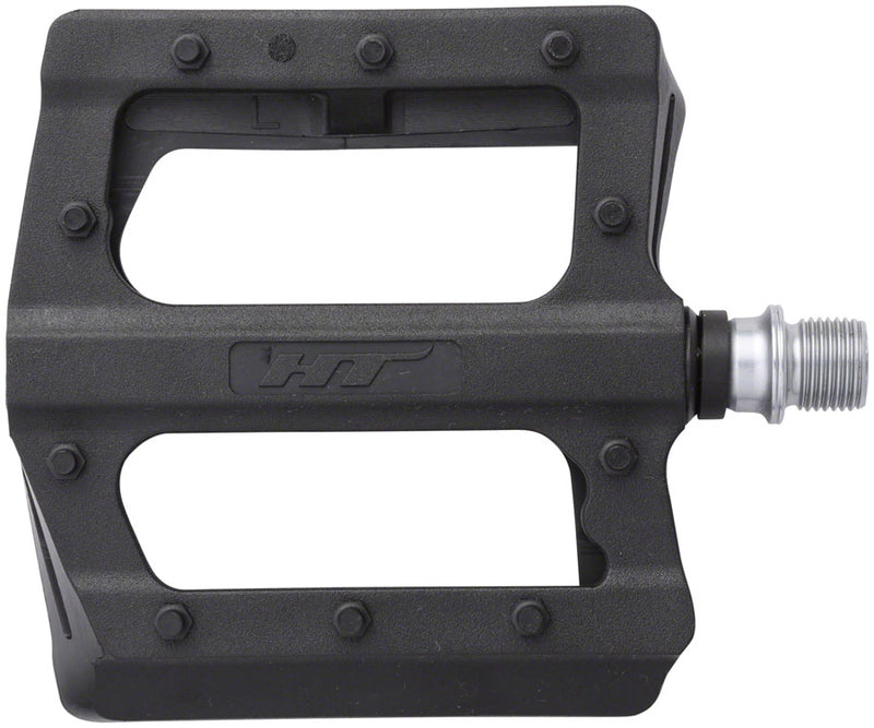 Load image into Gallery viewer, HT Components PA12 Pedals - Platform Composite 9/16" Black
