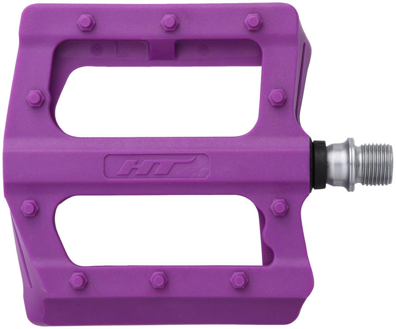Load image into Gallery viewer, HT Components PA12 Pedals - Platform Composite 9/16" Dark Purple
