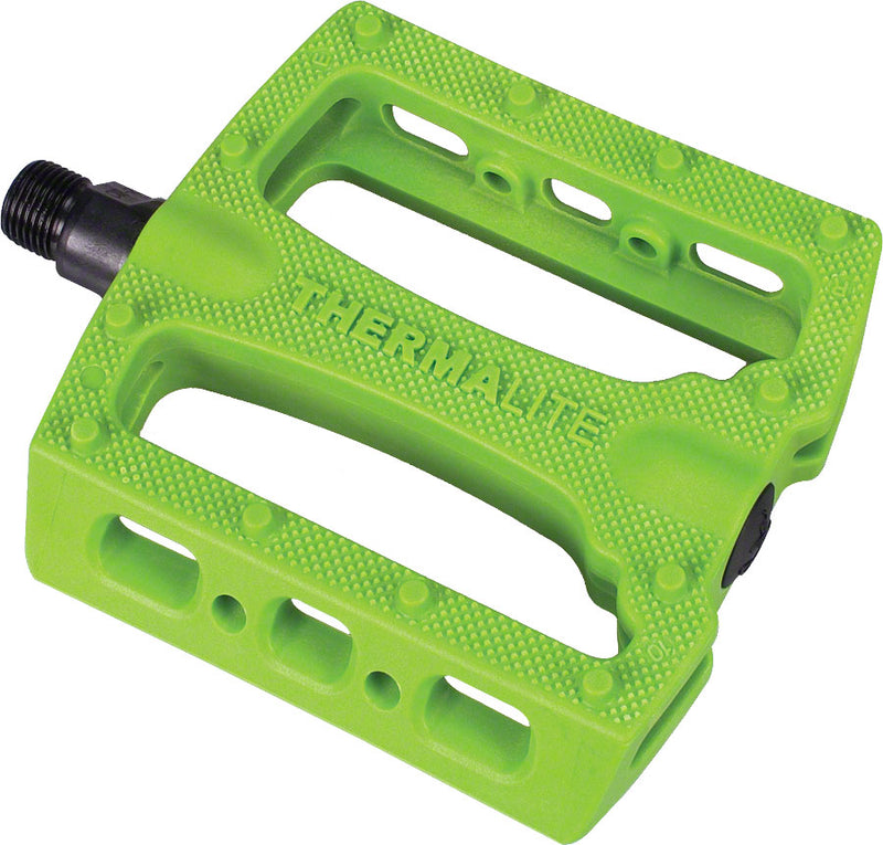 Load image into Gallery viewer, Stolen Thermalite Pedals - Platform Composite/Plastic 9/16" Gang Green
