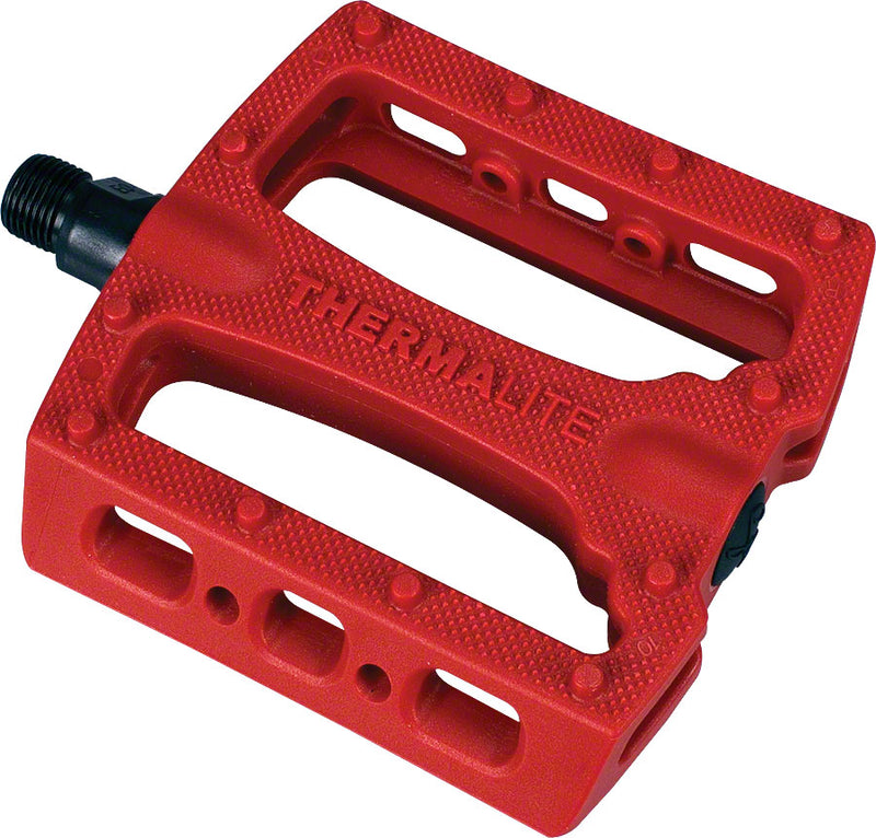 Load image into Gallery viewer, Stolen Thermalite Pedals - Platform Composite/Plastic 9/16" Red
