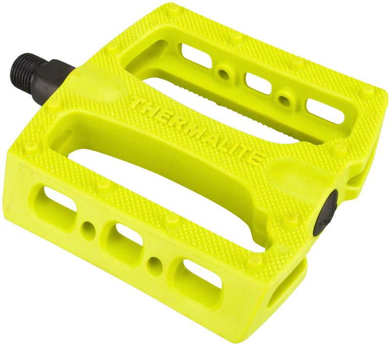 Load image into Gallery viewer, Stolen Thermalite Pedals - Platform Composite/Plastic 9/16" Neon Yellow
