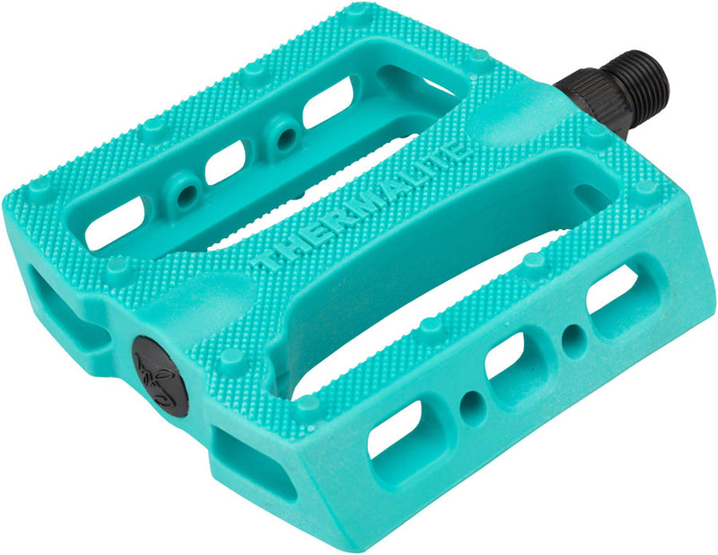 Load image into Gallery viewer, Stolen Thermalite Pedals - Platform Composite/Plastic 9/16" Caribbean Green
