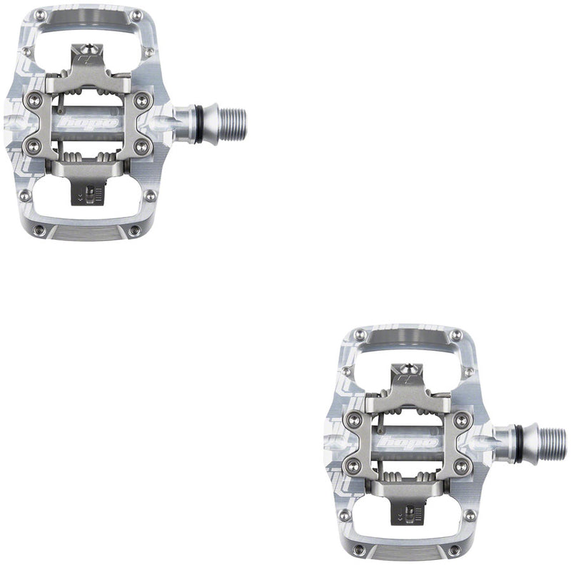 Load image into Gallery viewer, Hope Union TC Pedals - Dual Sided Clipless with Platform 9/16" Silver
