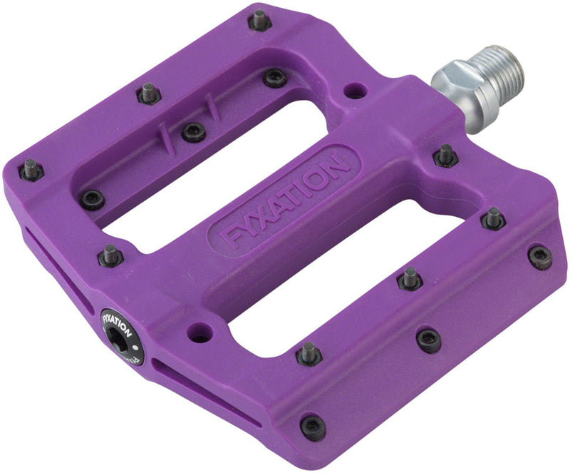 Load image into Gallery viewer, Fyxation Mesa MP Pedals - Platform Composite/Plastic 9/16" Purple
