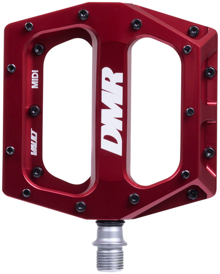 Load image into Gallery viewer, DMR Vault MIDI Pedals - Platform Aluminum 9/16" Deep Red
