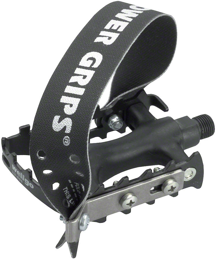 Load image into Gallery viewer, Power Grips Sport Pedal Kit - Plastic 9/16" Black
